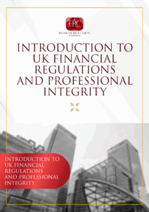 Level 4 Financial Regulation and Integrity course book cover – essential guide for FCA compliance, professional integrity, and modern financial services training in the UK